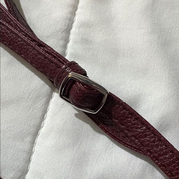 Giani Bernini leather cross body bag burgandy - Picture 4 of 7